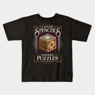 Captain Spencer's Antique Puzzles - Vintage Horror - Puzzlebox Kids T-Shirt